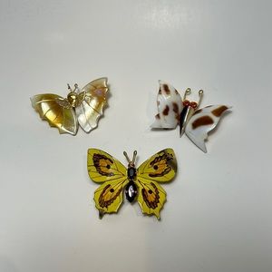 VINTAGE Butterfly Brooch Bundle